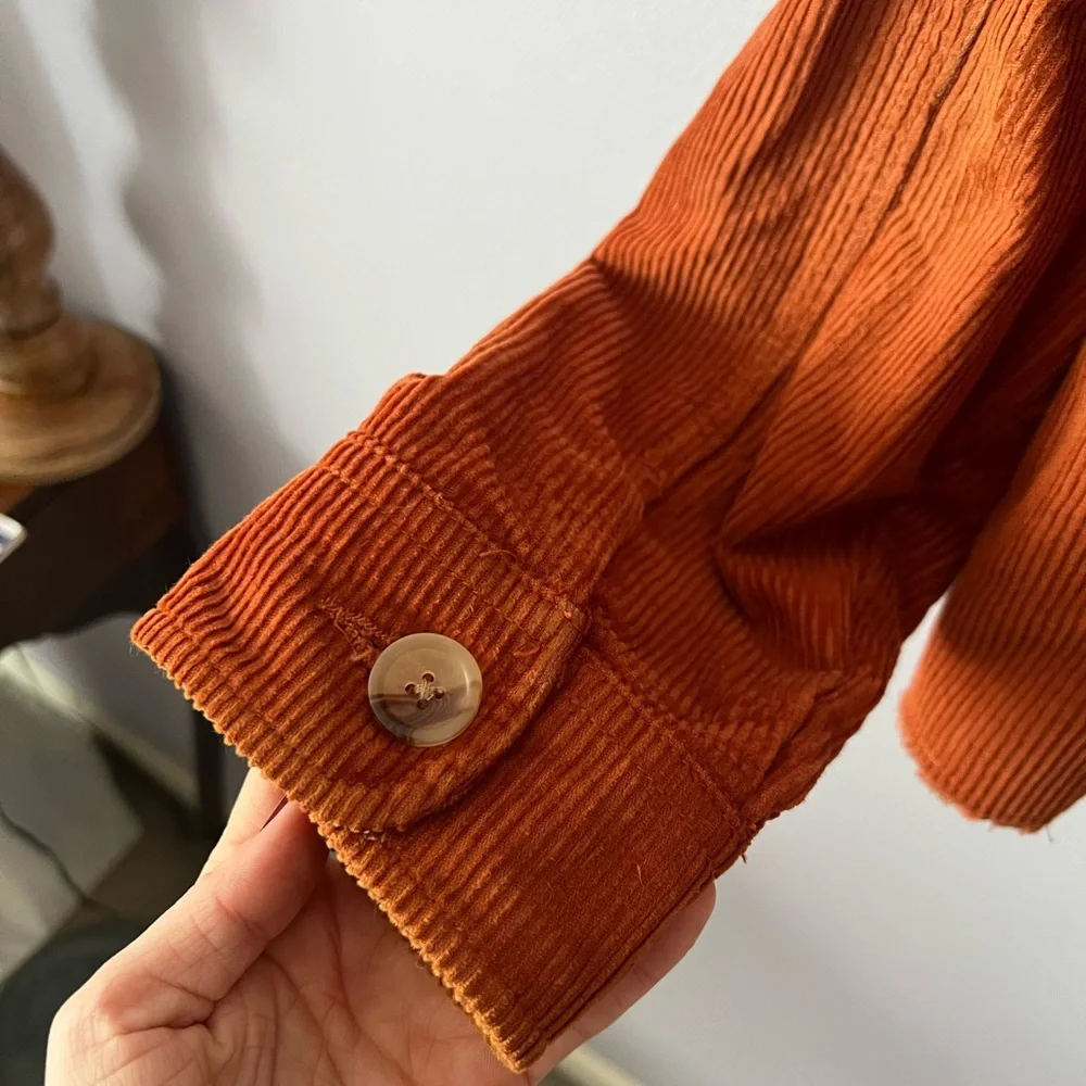 Topshop Rust Corduroy Utility Jacket - Picture 6 of 6